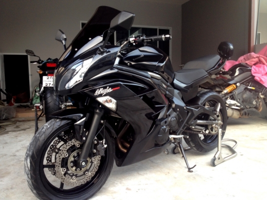 ขาย Kawasaki Ninja ปี2012 สีดำสวยๆแต่งเพียบ ท่อสูตรl พร้อมทะเบียน ราคา189000 บ. ขาย Kawasaki Ninja ปี2012 สีดำสวยๆแต่งเพียบ ท่อสูตรl พร้อมทะเบียน ราคา189000 บ.