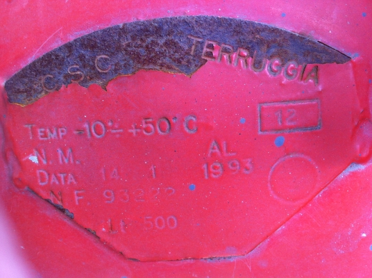 ปั๊มลม terruggia ของประเทศอิตาลี 10แรง ความจุถัง 500 ลิตร