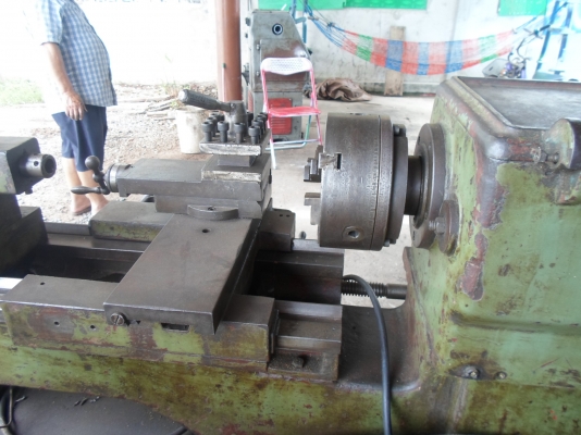 แท่นกลึง 4 ฟุต เพลา เดียว พร้อมใช้งาน ไฟบ้าน 35,000