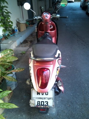 Scoopy 110i กท803 ชมพูขาว ปี54 เดิมๆ เครื่องดี