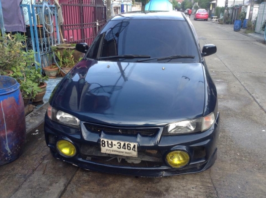 ขายครับ มิตซูบิชิ แลนเซอร์ ท้ายเบ๊น ปี96 ไฟฟ้า เครื่องดี เกียร ออโต้ดีมาก แอรหนาว ภายในสะอาด พวงมาลัยซิ่ง เบาะซิ่ง ใว่แม็กอย่างเดียว หล่อเลย สีพอได้ ช่วงล่างดีมาก วิ่งไกลสบาย พร้อมใช้ 59000 กอล์ฟครับ 085-359-4089 ดูรถสายไหม วงศกรครับ