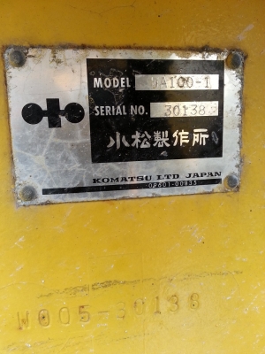 รถตัก KOMATSU WA 100-1 ซีเรียล 30,000 นำเข้าจาก ญี่ปุ่น+++ สวย เดิม ขายถูก 090-986-2521