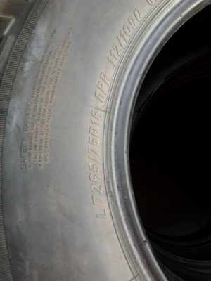 Maxxis Bighorn 265/75/16 ปี11 สภาพดี 1ชุด