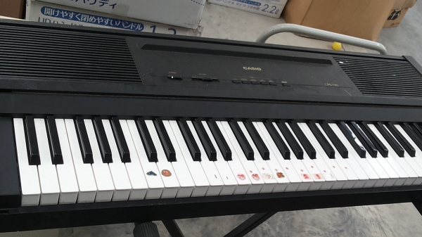 คีย์บอร์ดไฟฟ้า CASIO รุ่น CPS-130 พร้อมขาตั้งมีฝาปิดกันฝุ่นใช้งานเสียงดี ขนาดมาตฐาน
