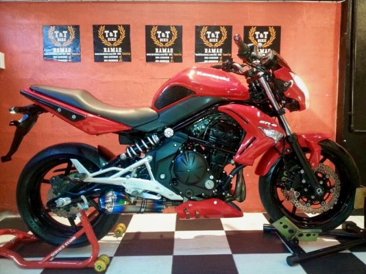 T&amp;T BIKE RAMA2 จัดให้ถูกๆเพียง 139000 ฿KAWASAKI ER6N ปี2010 ABS วิ่ง14000โล ภาษี พรบ.หมด2558 ท่อ BIZOMO เสียงดุดันยางหน้าหลังใหม่