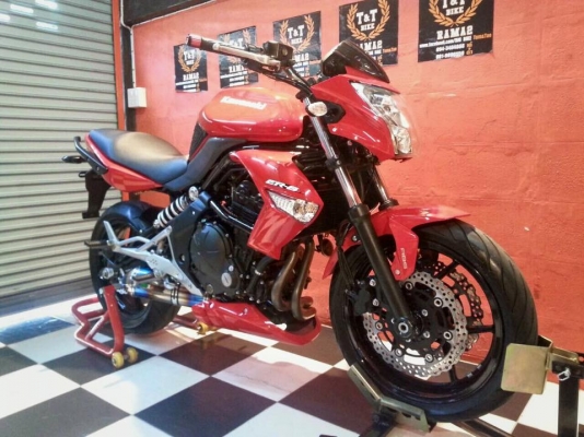 T&amp;T BIKE RAMA2 จัดให้ถูกๆเพียง 139000 ฿KAWASAKI ER6N ปี2010 ABS วิ่ง14000โล ภาษี พรบ.หมด2558 ท่อ BIZOMO เสียงดุดันยางหน้าหลังใหม่