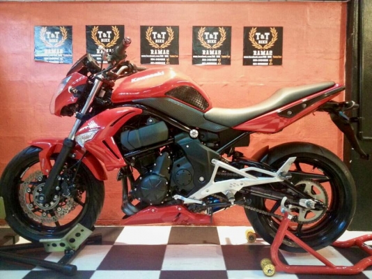 T&amp;T BIKE RAMA2 จัดให้ถูกๆเพียง 139000 ฿KAWASAKI ER6N ปี2010 ABS วิ่ง14000โล ภาษี พรบ.หมด2558 ท่อ BIZOMO เสียงดุดันยางหน้าหลังใหม่