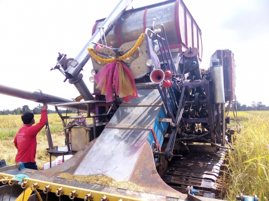 ขายด่วนรถเกี่ยวข้าวต่ออู่สวยพร้อมใช้