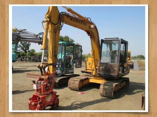 ขายด่วนรถเเม็คโคร KOMATSU PC60-5 รถนอกยังไม่เคยใช้งานเมืองไทยเลย