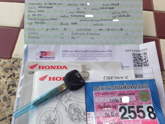 __CRF 250L รถ 4 เดือน วิ่ง1,700โล สีขาวแดง $ 115,000__ __CRF 250L รถ 4 เดือน วิ่ง1,700โล สีขาวแดง $ 115,000__