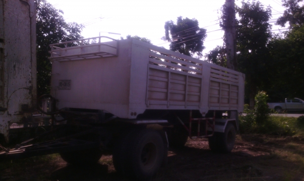 ลูกพ่วง 2 เพลา ดัมพ์ กระบะเหล็ก ยาว 6 เมตร ปี 02