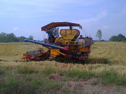 ขายด่วน!..รถเกี่ยวข้าวเกษตรพัฒนา เกี่ยวข้าวได้ไว ได้ข้าวเมล็ดสวย