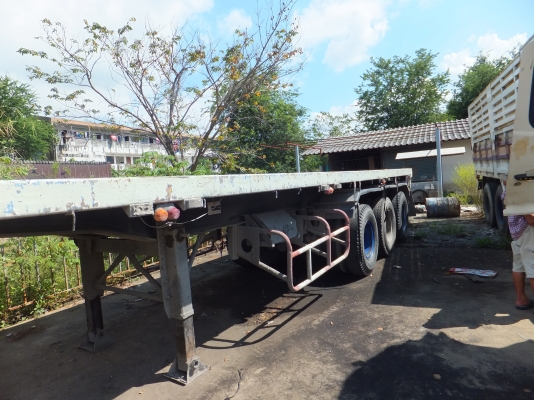 หัวลาก 10 ล้อ Isuzu Rock 240 หัวฟ้า+หางพื้นเรียบ ยาว10.5M 3คาน