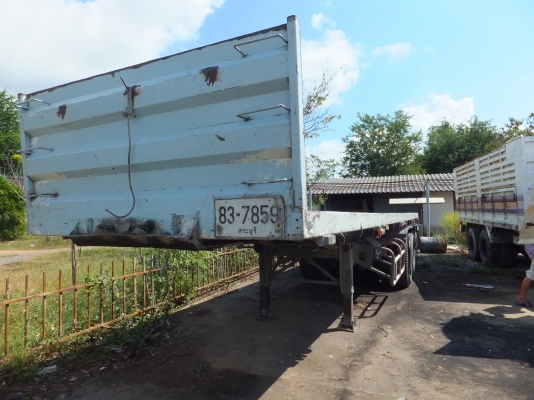 หัวลาก 10 ล้อ Isuzu Rock 240 หัวฟ้า+หางพื้นเรียบ ยาว10.5M 3คาน