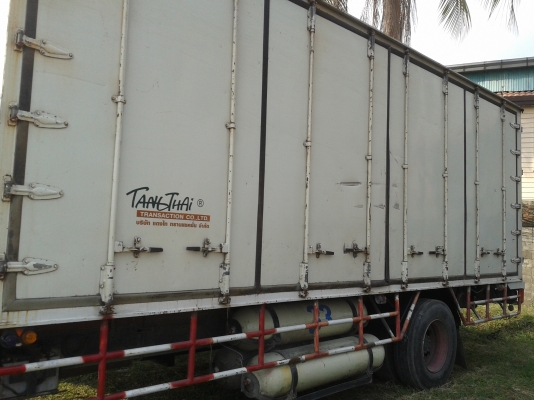 หกล้อHINO MEGA FG.URO2ติดNGV ตู้10 บาน ยาว 7.20 เมตร