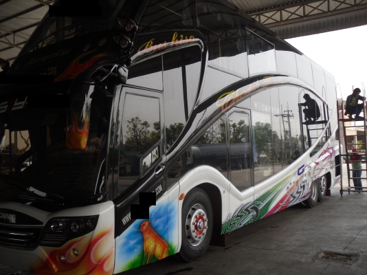 ขายรถบัสสองชั้นปรับอากาศสภาพพร้อมใช้งานมี 5 คัน ทะเบียนพร้อม