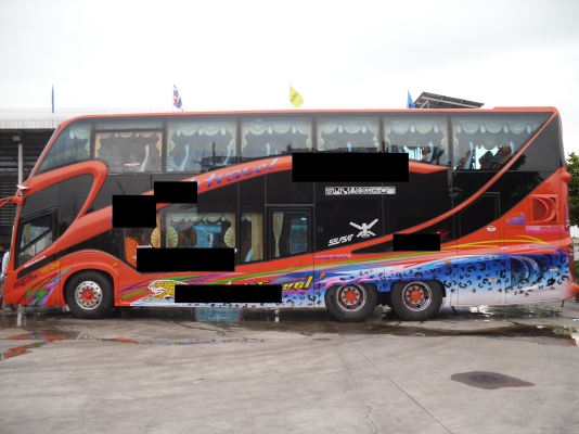 ขายรถบัสสองชั้นปรับอากาศสภาพพร้อมใช้งานมี 5 คัน ทะเบียนพร้อม