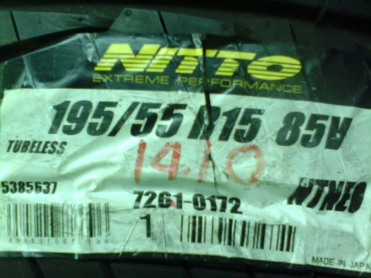 ยาง 195 55 15  NITTO NEOGEN JAPAN ราคาเส้นละ 2,000 บาท ด่วน