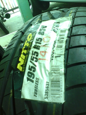 ยาง 195 55 15  NITTO NEOGEN JAPAN ราคาเส้นละ 2,000 บาท ด่วน