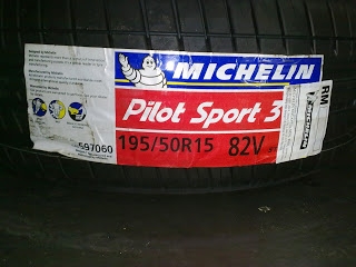 ยาง 195 50 15 มิชลิน pilot sport 3  ราคาเบา ๆ เพียง เส้นละ 2,500 บาท