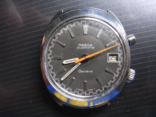 ขายนาฬิกา Omega Chronostop ไขลาน หน้าเดิมๆ เครื่องเดินดี no.920 มีวันที่