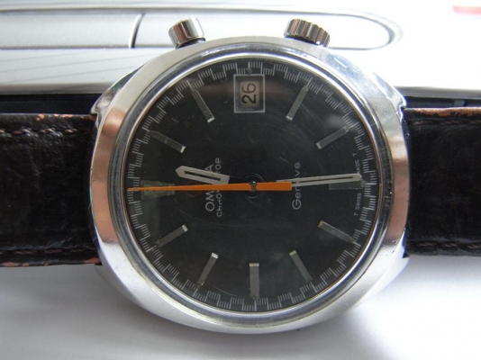 ขายนาฬิกา Omega Chronostop ไขลาน หน้าเดิมๆ เครื่องเดินดี no.920 มีวันที่