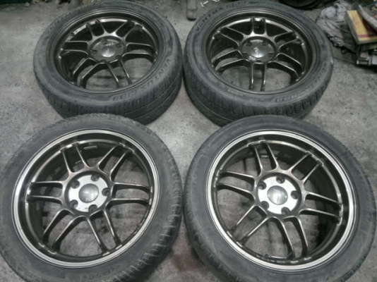 -- ขาย -- ล้อแท้ AME TRACER 17X7 5รู 114.3 ET 48 เก่าญี่ปุ่น