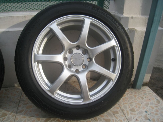 ขายล้อแม็ก LENSO BLITZ 15"x7" et 38 4/100,114 + ยางปี 09,10 (081-3747940)