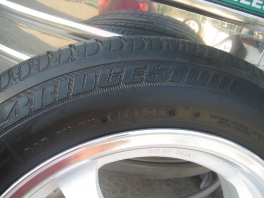 ขายล้อแม็ก ADVANTI racing 15"x6.5" et 38 4รู 100+ยางปี11 (081-3747940)