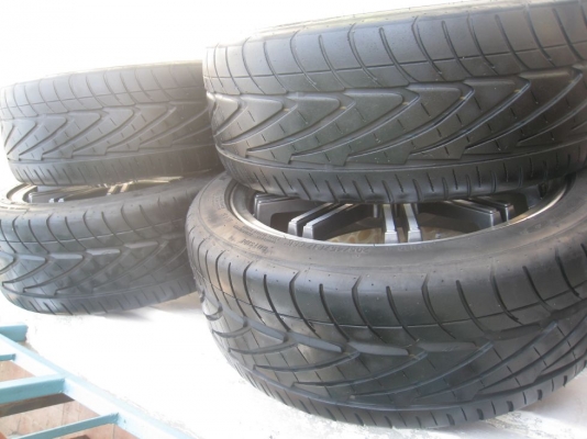 ขายล้อแม็ก 17"x7" et42 4/100,114 + ยางปี 10 (081-3747940)