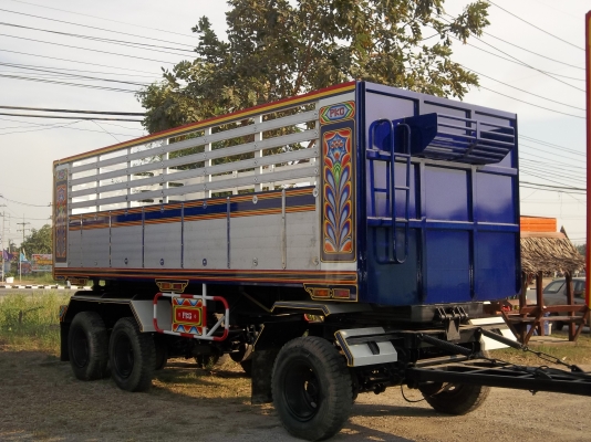 ขายสิบล้อดั้มพ่วงแม่ลูกISUZU DECA 320เทอร์โบลูกพ่วงสามเเพลาต่อใหม่