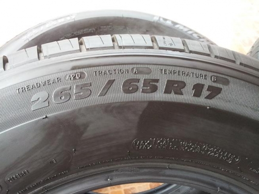 ยาง Michelin, 265/65/R17, สัปดาห์ 20/12, สวยๆ (17,500 Bht)