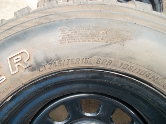 ขายยางพร้อมล้อกระทะ