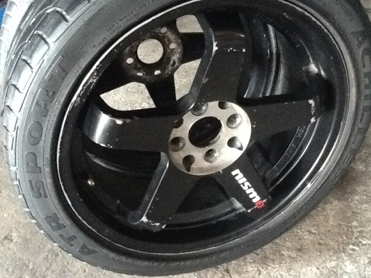 ขายล้อ Nismo ขอบ17 4รู100/114 1คู่ พร้อมยาง **ไม่แยก**