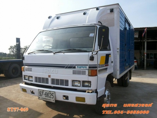 ขายด่วน รถบรรทุก 6 ล้อ ISUZU NPR 110 แรง ตู้แห้ง 3 บาน สภาพสวยพร้อมใช้ ราคาสุดคุ้ม