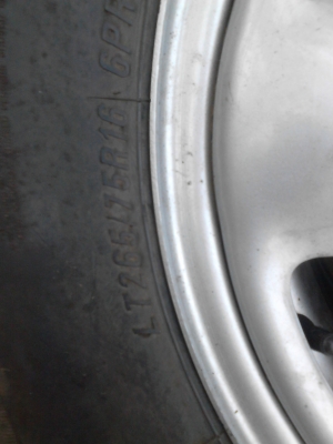 265/75R16 MAXXIS BIGHORN  ชุด 4 ล้อ พร้อมกะทะ 6 รู   TEL.081-427-3941