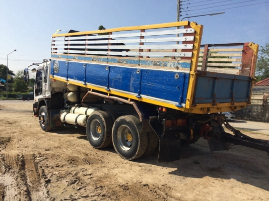 งดต่อลองISUZU เครื่องฮุนไดก๊าซแท้340แรงพ่วงแม่ลูกดั้ม Ngv6ถังรถบ้านพร้อมใช้งาน