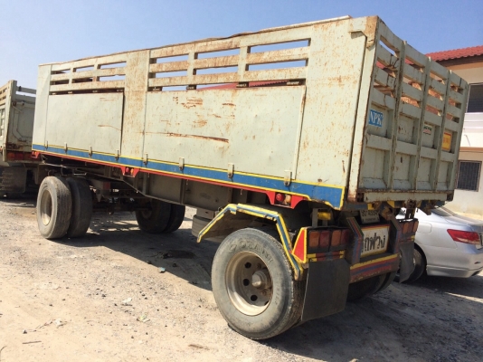 ลดราคาขายสิบล้อดั้มพ่วงแม่ลูกติดNgv6ถัง HINO FM3M. เดิมๆ240แรงลูกหน้าพระลาน