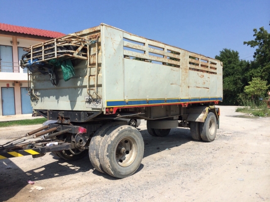 ลดราคาขายสิบล้อดั้มพ่วงแม่ลูกติดNgv6ถัง HINO FM3M. เดิมๆ240แรงลูกหน้าพระลาน