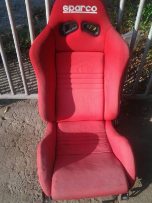 ขายเบาะซิ่ง Sparco พร้อมราง1คู่