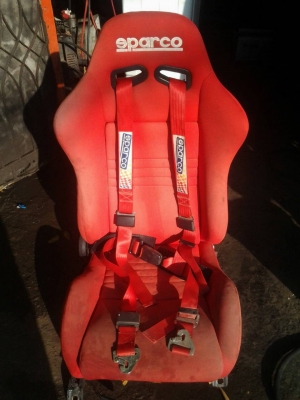 ขายเบาะซิ่ง Sparco พร้อมราง1คู่