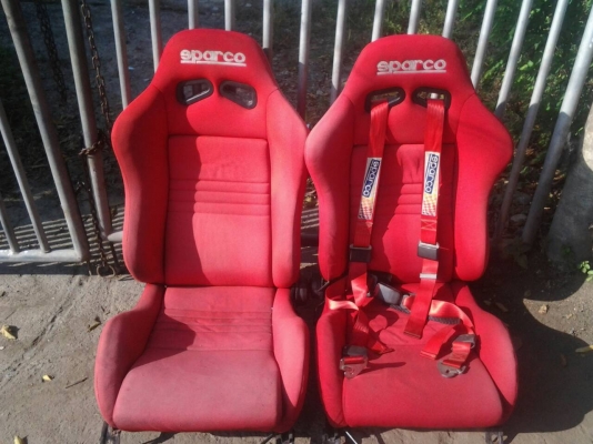 ขายเบาะซิ่ง Sparco พร้อมราง1คู่