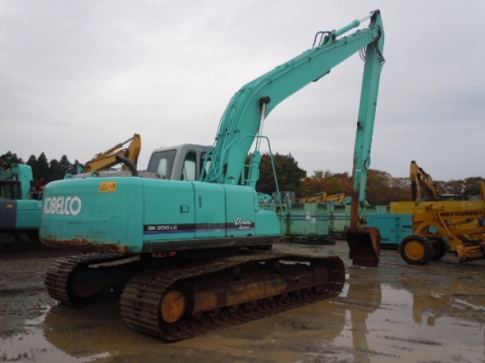 รถแบคโฮเก่าญี่ปุ่น Kobelco SK200LC-6 บูมยาว 15 เมตร