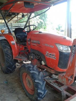 ขายรถไถคูโบต้า L3608 (4WD) มีใบดัน ผาน พร้อมเทลเลอร์สภาพสวยๆครับ