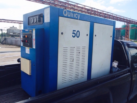 เครื่องปั๊มลม ยี่ห้อ Quincy ขนาด 50HP /USA อเมริกา ทำลมเร็ว ใช้งานได้เลย
