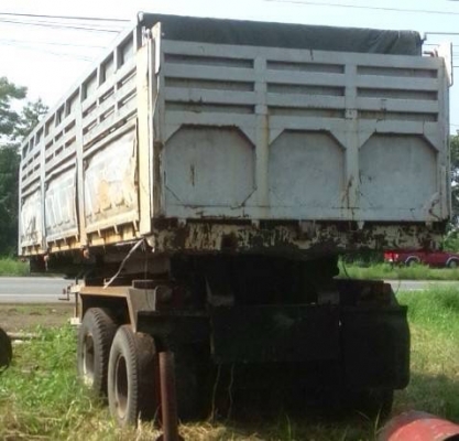 ขายด่วน!!หางพ่วงดั้มของสามมิตรลอนเฉียงเเท้ปี42สภาพพร้อมใช้งานสองเพา