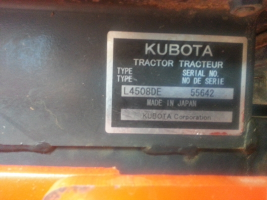 คูโบต้า L4508 DI 4 WD พร้อมใบมีดดันหน้าใหม่ สภาพดีมาก..พร้อมใช้งานครับ
