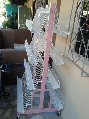 ขายชั้นวางหนังสือ 4 ชั้น 2 หน้า