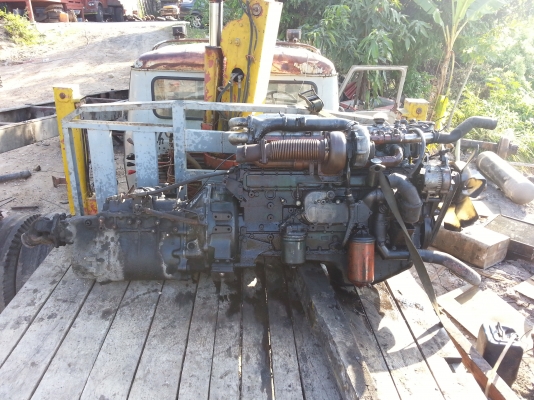 เครื่อง PE6 เทอร์โบ ท่ออ้อม พร้อมเกียร์ เครื่องดีไม่มีไอเกียร์ไม่หอน พร้อมใบคุ้งลงเล่ม