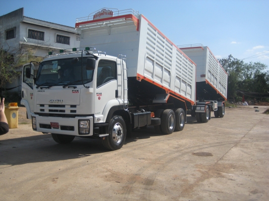 ลดราคาสุดสุด ลูกพ่วงต่อใหม่ถูกสุดสุดไม่ต้องรอนาน ลูกพ่วง 2เพลาดั้มมีเนียม ราคา 590000บาทเท่านั้น